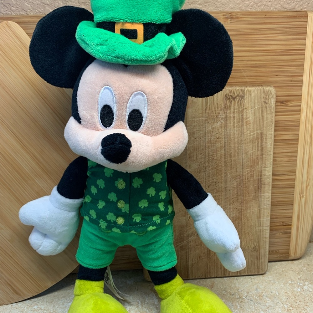 Mickey all dressed up for St. Patrick’s Day